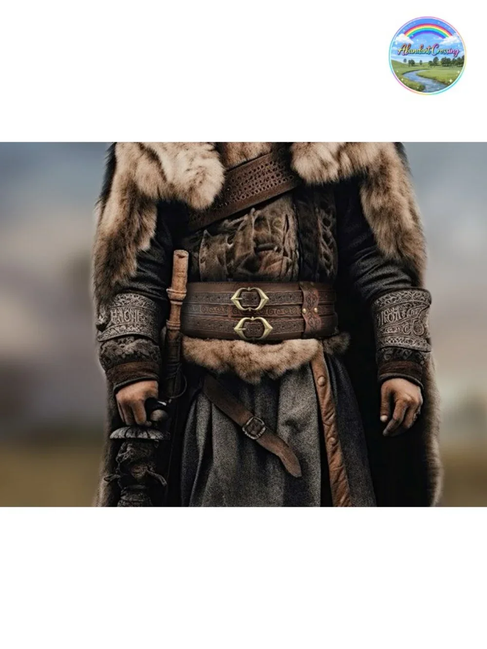 Viking Wide Belt Faux Leather Medieval Corset LARP Costume